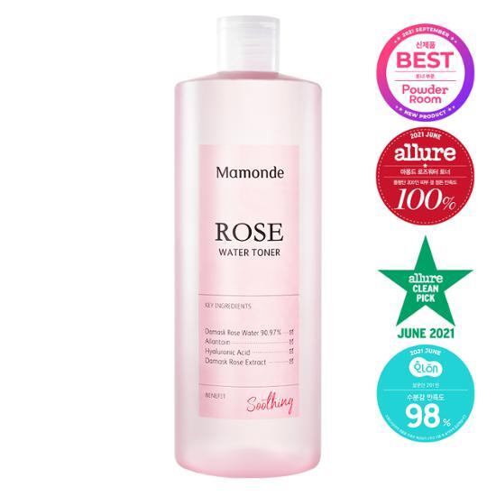 韓國 Mamonde  Rose Water Toner 玫瑰水爽膚水 500ml