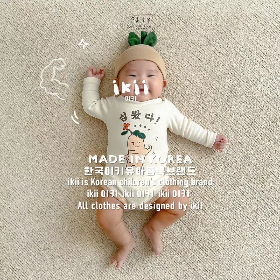 IKII 2023♡Ginseng 2set 韓國嬰兒連身衣+帽 