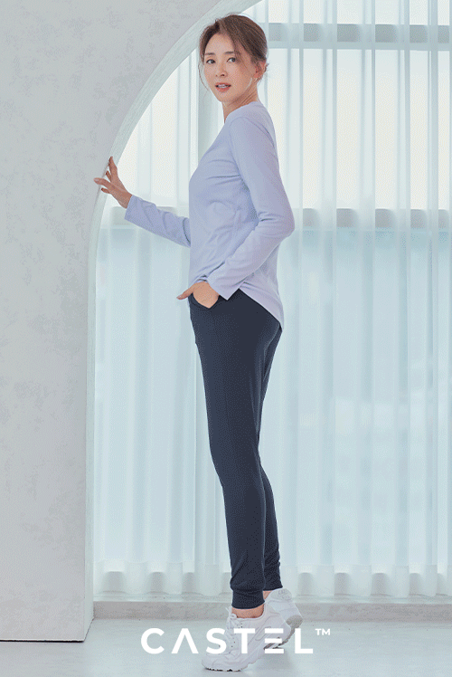stl-[STL 카스텔 420 체인지업 슬림핏 키작아도 괜찮아 조거 팬츠]STL韓國瑜伽女裝褲