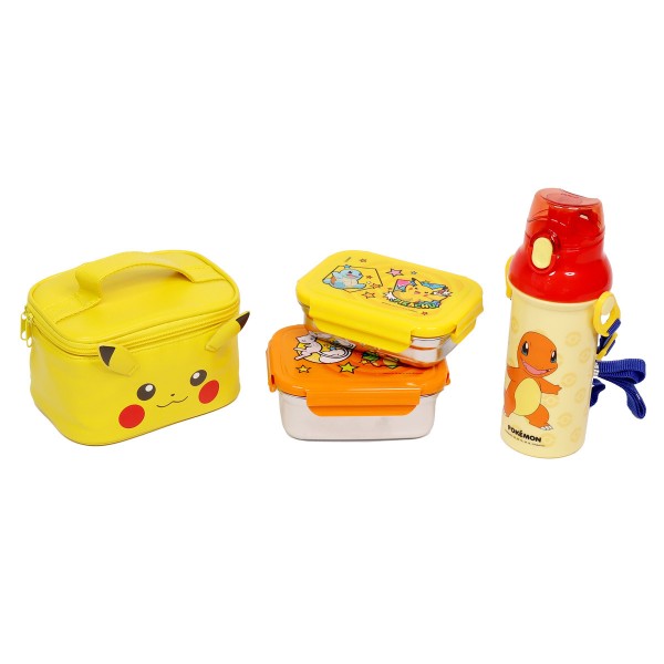 【韓國COSTCO直送】Pokemon Stainless Lunchbox & Bottle Set 4P比卡超飯盒水壺4件套裝